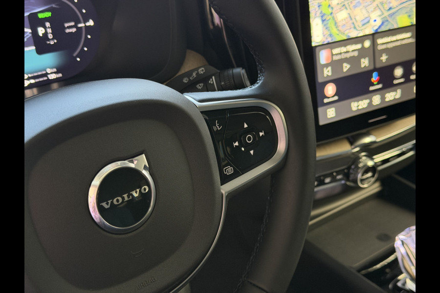 Volvo XC60 2.0 T8 455PK AWD PLUS DARK NIEUWE AUTO HARMAN KARDON 360.CAM STOEL/STUUR VERW LEER vapour grey