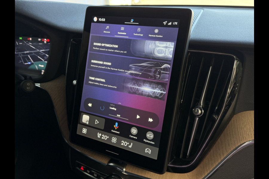 Volvo XC60 2.0 T8 455PK AWD PLUS DARK NIEUWE AUTO HARMAN KARDON 360.CAM STOEL/STUUR VERW LEER vapour grey