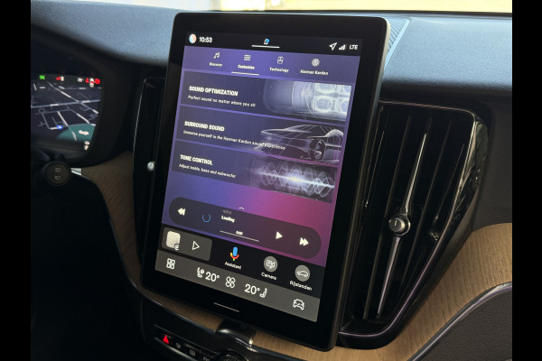 Volvo XC60 2.0 T8 455PK AWD PLUS DARK NIEUWE AUTO HARMAN KARDON 360.CAM STOEL/STUUR VERW LEER vapour grey