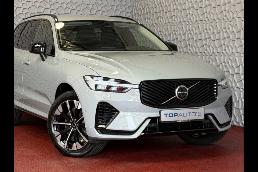 Volvo XC60 2.0 T8 455PK AWD PLUS DARK NIEUWE AUTO HARMAN KARDON 360.CAM STOEL/STUUR VERW LEER vapour grey
