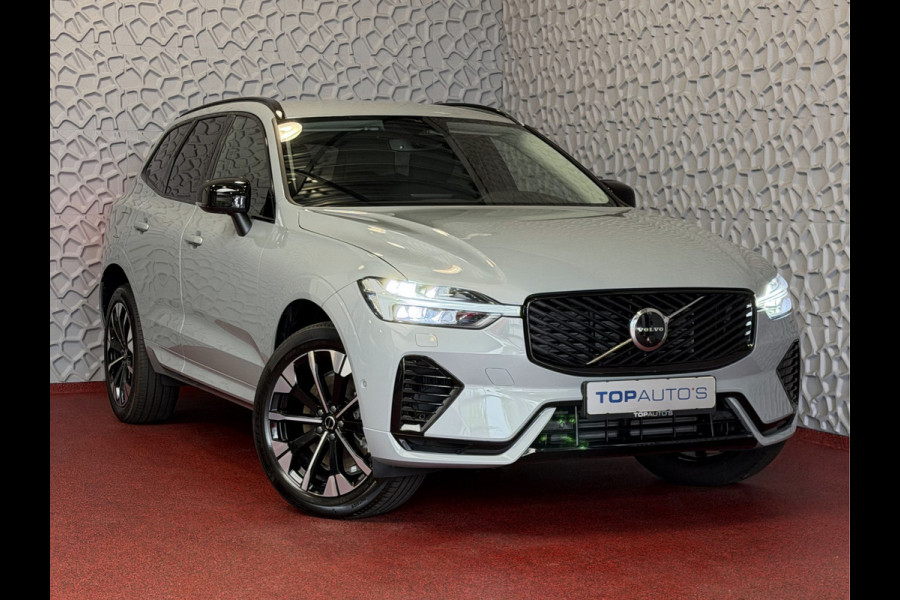 Volvo XC60 2.0 T8 455PK AWD PLUS DARK NIEUWE AUTO HARMAN KARDON 360.CAM STOEL/STUUR VERW LEER vapour grey