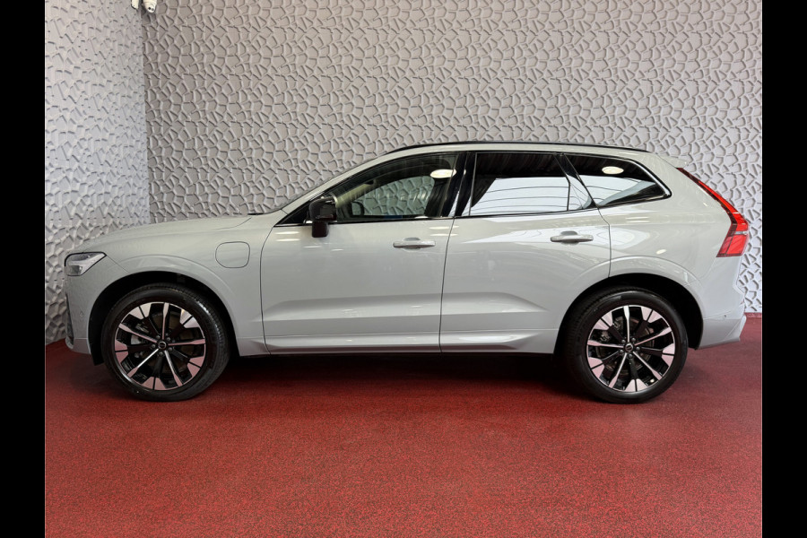 Volvo XC60 2.0 T8 455PK AWD PLUS DARK NIEUWE AUTO HARMAN KARDON 360.CAM STOEL/STUUR VERW LEER vapour grey