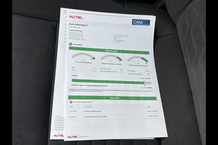 Audi e-tron GT e-tron GT SOH 91% | 360˚ CAMERA | PANORAMADAK | ELEKTRISCHE ACHTERKLEP | ELECTRISCH VERSTELBARE STOELEN | STOELVERWARMING