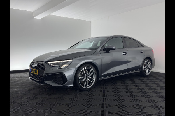 Audi A3 Limousine 35 TFSI S-Line-Edition MHEV (INCL-BTW)  Aut. *LEATHER-FABRIC | MATRIX-LED | HEATED-SPORTSEATS | CRUISE | CAMERA | DIGI-COCKPIT | NAVI-FULLMAP | PRIVACY-GLASS | AMBIENTLIGHT | ECC | PDC | DAB | 18''ALU*