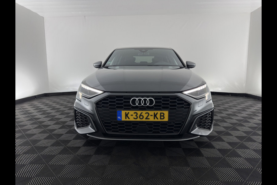 Audi A3 Limousine 35 TFSI S-Line-Edition MHEV (INCL-BTW)  Aut. *LEATHER-FABRIC | MATRIX-LED | HEATED-SPORTSEATS | CRUISE | CAMERA | DIGI-COCKPIT | NAVI-FULLMAP | PRIVACY-GLASS | AMBIENTLIGHT | ECC | PDC | DAB | 18''ALU*