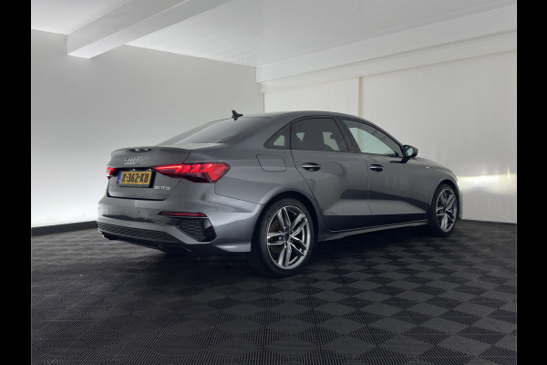 Audi A3 Limousine 35 TFSI S-Line-Edition MHEV (INCL-BTW)  Aut. *LEATHER-FABRIC | MATRIX-LED | HEATED-SPORTSEATS | CRUISE | CAMERA | DIGI-COCKPIT | NAVI-FULLMAP | PRIVACY-GLASS | AMBIENTLIGHT | ECC | PDC | DAB | 18''ALU*