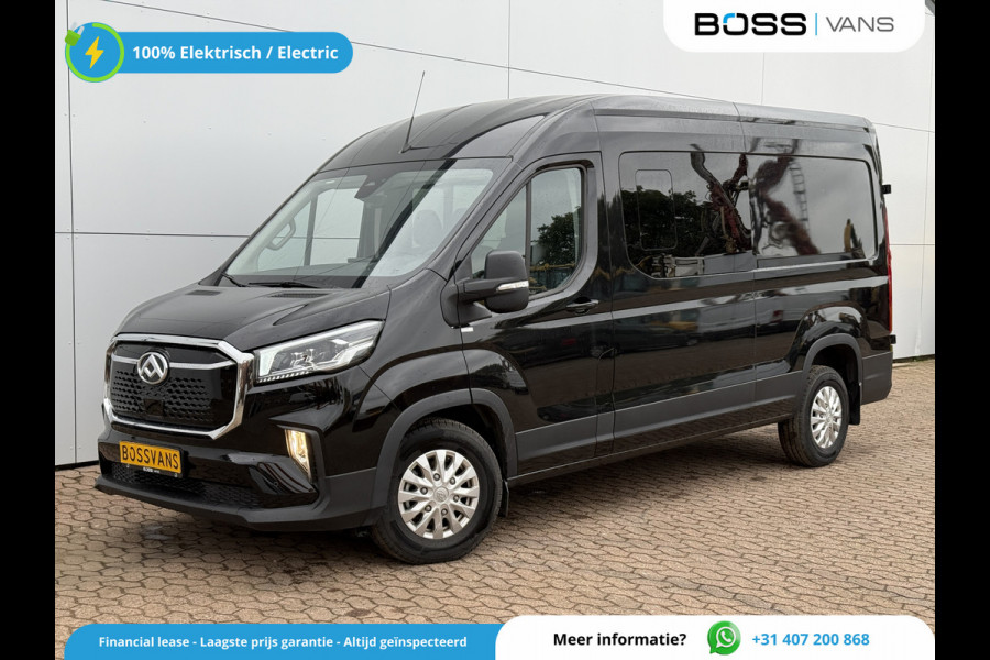 Maxus eDeliver 9 77kWh 204PK Nieuw model! Dubbele Cabine 7 Stoelen 300km WLTP L3H2 Adaptieve Cruise LED Snelladen stoel+stuur verwarming Carplay Camera