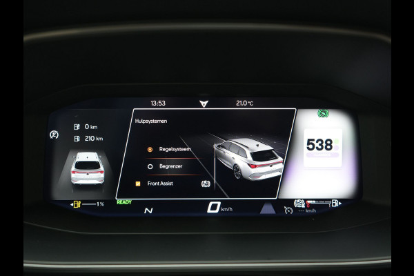 CUPRA Leon Sportstourer 1.4 e-Hybrid VZ PHEV 245pk Dealer O.H | Trekhaak Af Fabriek | Camera | Sfeerverlichting | Sportstoelen & Stuur Verwarmd | Apple Carplay | Keyless | Virtual | Navigatie | DAB | 19"L.M | Cruise Control | Plug In Hybrid |