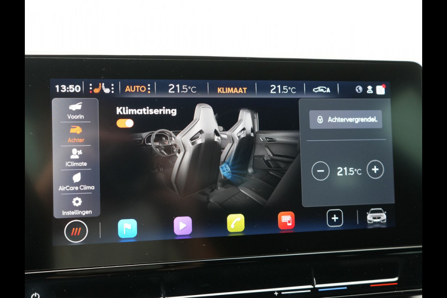 CUPRA Leon Sportstourer 1.4 e-Hybrid VZ PHEV 245pk Dealer O.H | Trekhaak Af Fabriek | Camera | Sfeerverlichting | Sportstoelen & Stuur Verwarmd | Apple Carplay | Keyless | Virtual | Navigatie | DAB | 19"L.M | Cruise Control | Plug In Hybrid |