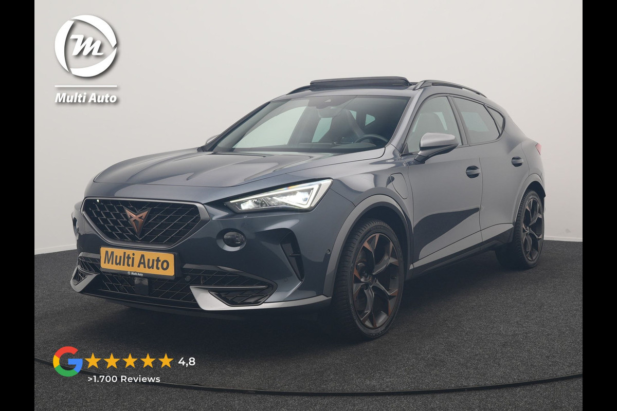 CUPRA Formentor 1.4 e-Hybrid VZ Copper Edition PHEV 245pk Dealer O.H | Panodak | Adaptive Cruise | Camera | Sportstoelen & Stuur Verwarmd | Keyless | Blis | Sfeerverlichting | Apple Carplay | DAB | Navigatie | Virtual | 19"L.M | Plug In Hybrid