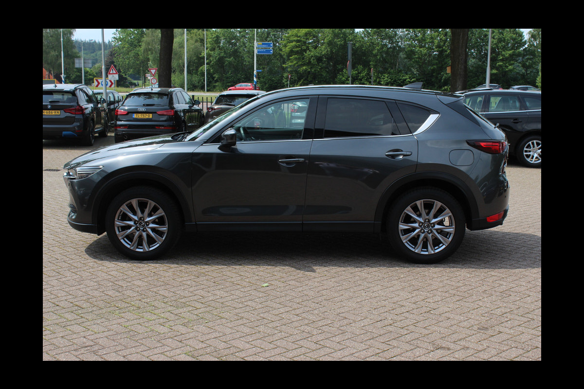 Mazda CX-5 2.0 SkyActiv-G 165 Luxury / Trekhaak / 360Camera / Head-up / Leder / Bose / Keyless / 19'' / Dodehoek / Navigatie / DAB / Stoelventilatie+Verwarming / Cruise Control