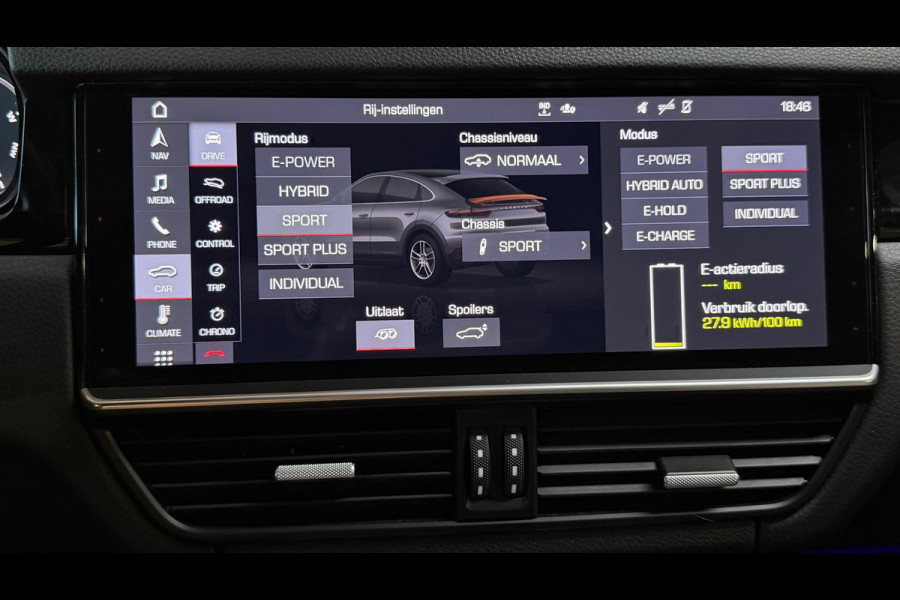 Porsche Cayenne Coupé 3.0 E-Hybrid PANO|BOSE|SOFTCLOSE|SPORTUITLAAT|KEYLESS|360 CAMERA|TREKHAAK|BOSE|22 INCH|90%SOH|BOMVOL!