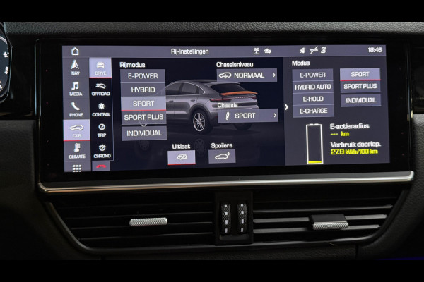 Porsche Cayenne Coupé 3.0 E-Hybrid PANO|BOSE|SOFTCLOSE|SPORTUITLAAT|KEYLESS|360 CAMERA|TREKHAAK|BOSE|22 INCH|90%SOH|BOMVOL!