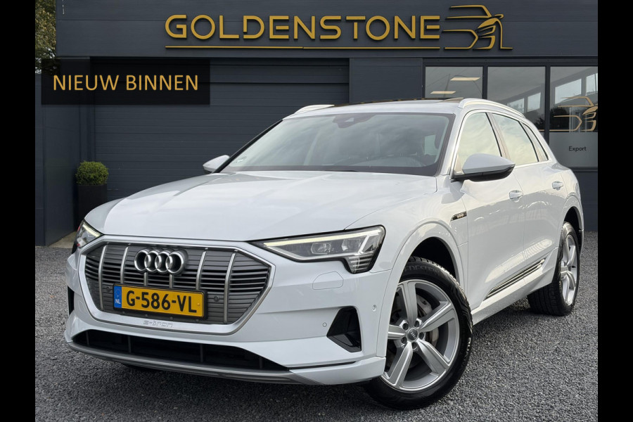 Audi e-tron e-tron 50 quattro Launch edition plus 71 kWh ✓SOH 87.83%✓Pano✓Stolverw✓Keyless✓Leder✓Virtual Cockpit✓Carplay✓Navi✓Clima✓Cruise✓Pdc V+A✓Rijstrooksensor✓19" Lm velgen✓Bj 12-2019✓N.A.P✓Apk tot 10-2027