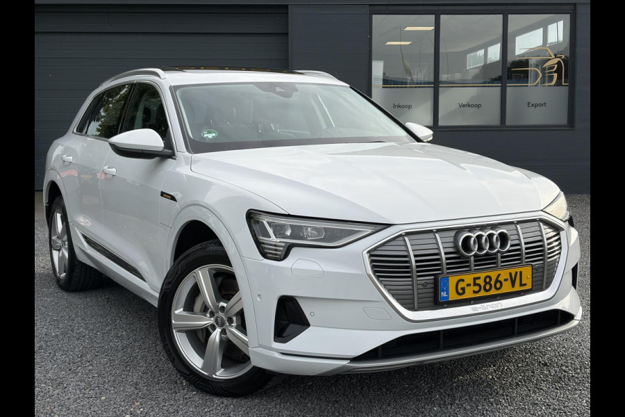 Audi e-tron e-tron 50 quattro Launch edition plus 71 kWh ✓SOH 87.83%✓Pano✓Stolverw✓Keyless✓Leder✓Virtual Cockpit✓Carplay✓Navi✓Clima✓Cruise✓Pdc V+A✓Rijstrooksensor✓19" Lm velgen✓Bj 12-2019✓N.A.P✓Apk tot 10-2027
