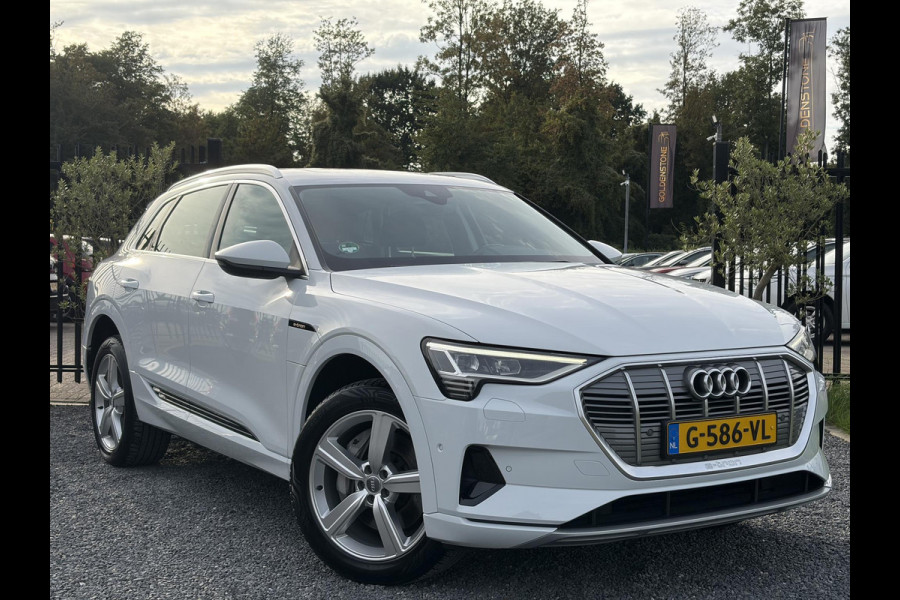 Audi e-tron e-tron 50 quattro Launch edition plus 71 kWh ✓SOH 87.83%✓Pano✓Stolverw✓Keyless✓Leder✓Virtual Cockpit✓Carplay✓Navi✓Clima✓Cruise✓Pdc V+A✓Rijstrooksensor✓19" Lm velgen✓Bj 12-2019✓N.A.P✓Apk tot 10-2027