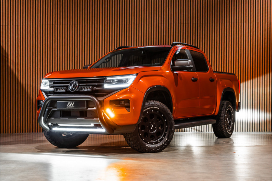 Volkswagen Amarok 3.0 TDI 4Motion PanAmericana | ACC | 360 Camera | Harman Kardon | Lederen bekleding | Blind spot | Standkachel | Navigatie | CarPlay | LED | Trekhaak | DAB | Dealer onderhouden | Grijs kenteken