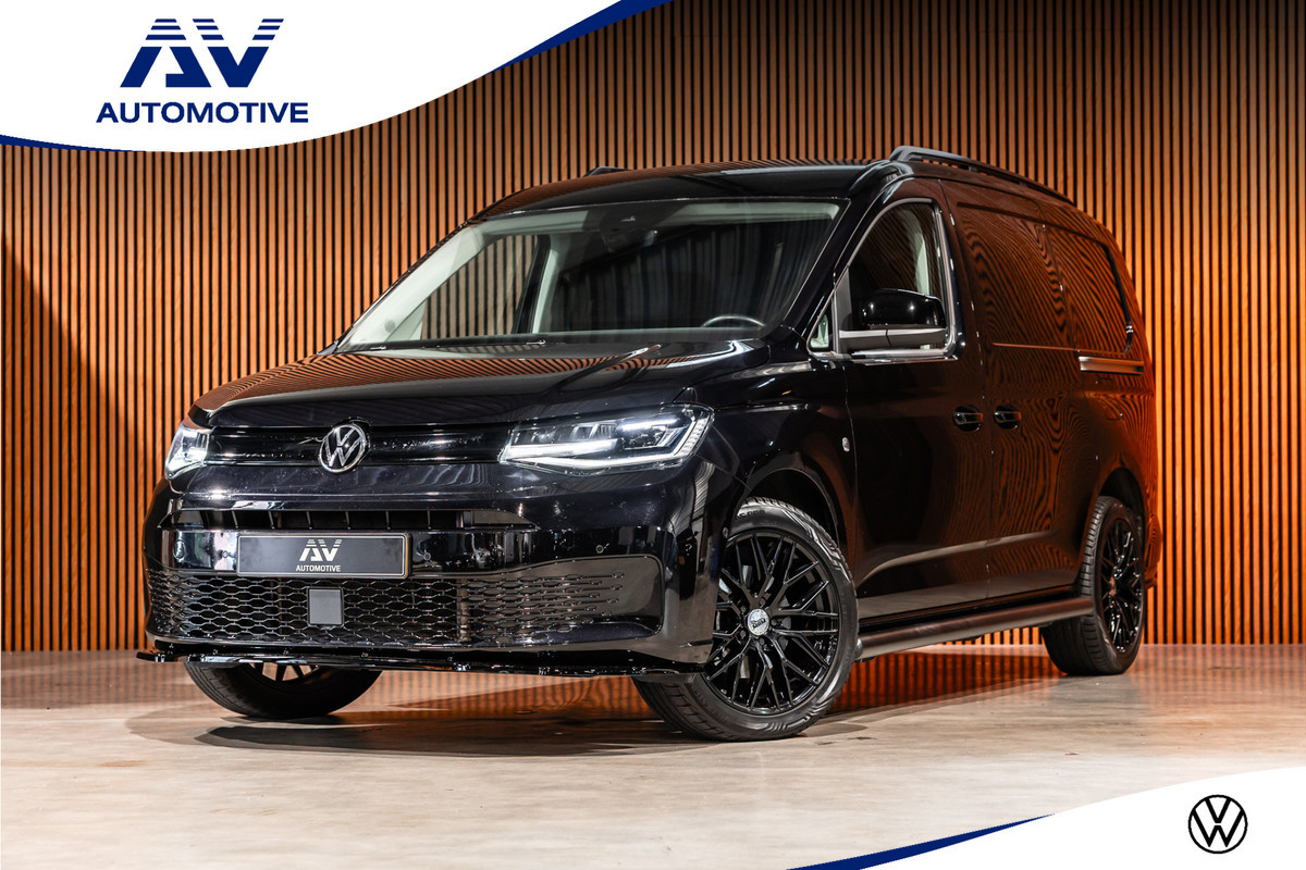 Volkswagen Caddy Cargo Maxi 2.0 TDI DSG | ACC | Camera | Trekhaak | L+R Schuifdeur | CarPlay | Dodehoek detectie | Stoelverwarming | LED | Trekhaak | Lederen bekleding | Sidebars | Betimmering | 18'' Sport velgen | Orig. NL Auto