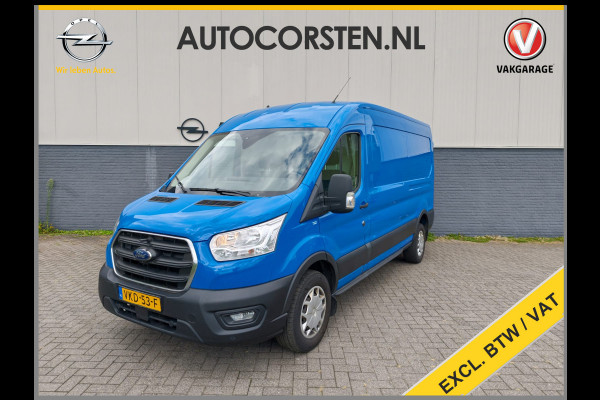 Ford Transit 350 2.0TDCI 130PK Hybride L3H2 Euro 6 3-Peroons Trekhaak Stoelverwarming Camera Navi Voorruitverwarming Pdc MHEV RWD Cruise Control 2.750KG Trekgewicht 2.750KG Trekgewicht 1e Eigenaar