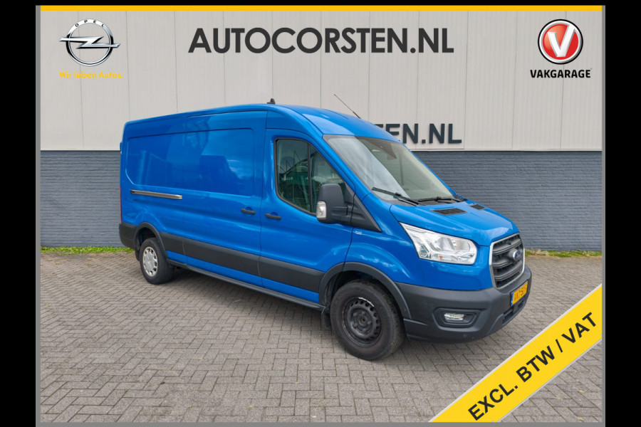 Ford Transit 350 2.0TDCI 130PK Hybride L3H2 Euro 6 3-Peroons Trekhaak Stoelverwarming Camera Navi Voorruitverwarming Pdc MHEV RWD Cruise Control 2.750KG Trekgewicht 2.750KG Trekgewicht 1e Eigenaar