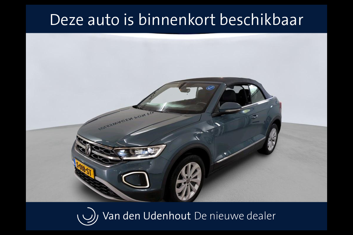 Volkswagen T-Roc Cabrio 1.5 TSI 150pk DSG Style Cabriolet | Stoelverwarming | Camera | Acc | Keyless
