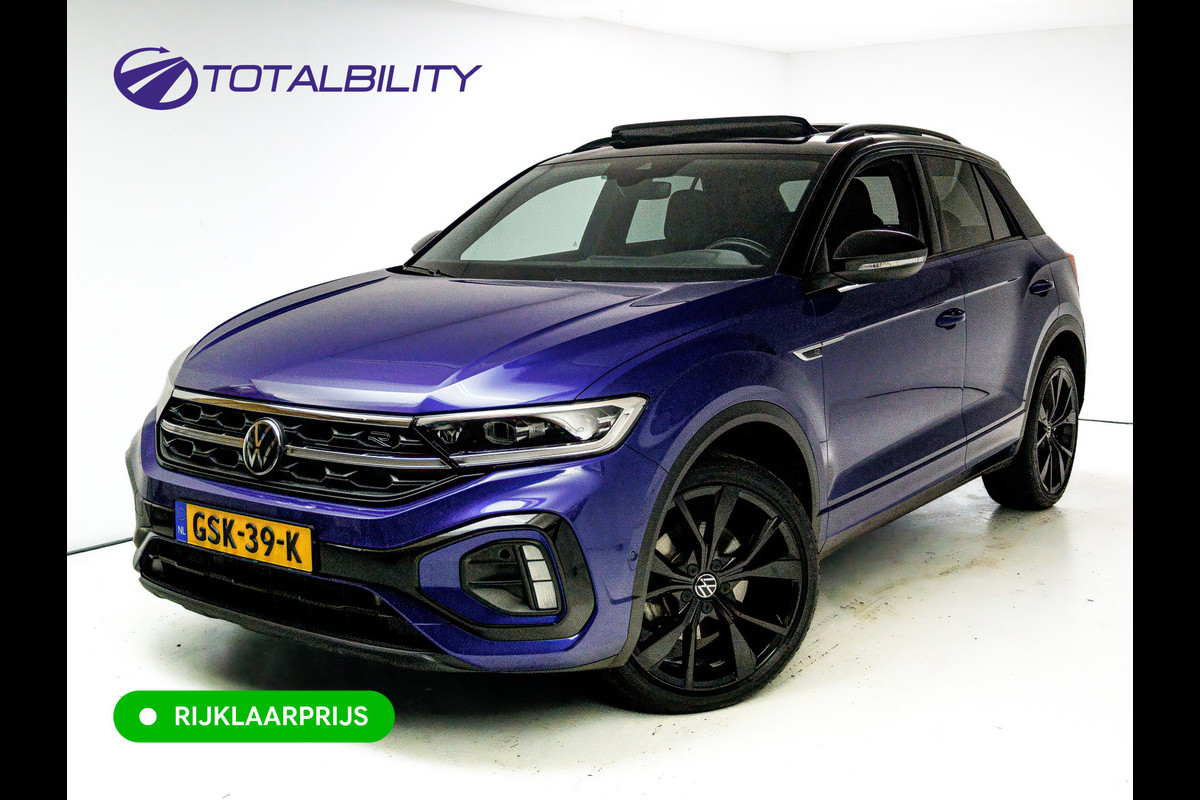 Volkswagen T-Roc 1.5 TSI R-Line Black Style | Panoramadak | Camera | Afn Trekhaak | IQ-Light | Beats audio | Travel assist | Stoel- & stuurverwarming, Apple Carplay/Android auto, Camera, Afn. trekhaak, Elec. klep