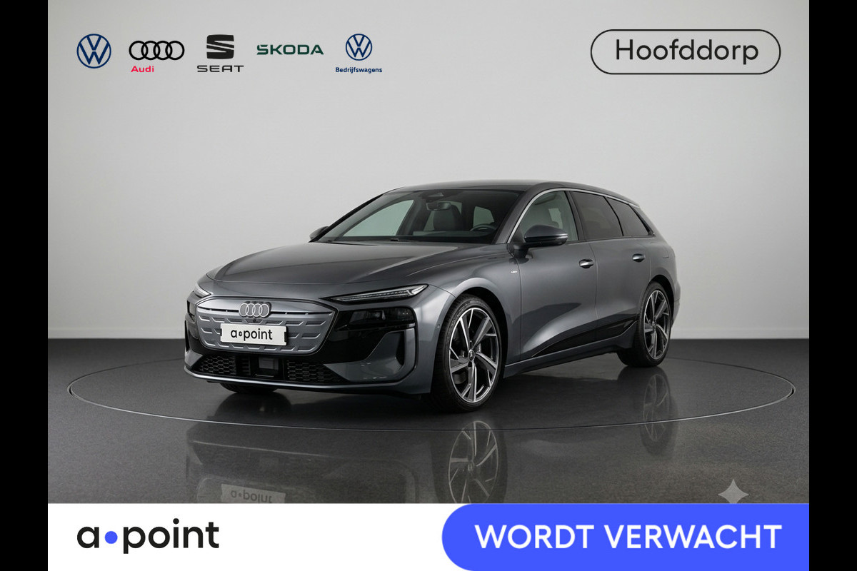 Audi A6 Avant e-tron Advanced edition 83 kWh 286 pk | SOH 100% | Verlengde garantie | Navigatie | Warmtepomp | Trekhaak (wegklapbaar) | Parkeersensoren (Park assist) | Rondomzicht camera | Elektr. voorstoelen | Multimedia scherm passagier |