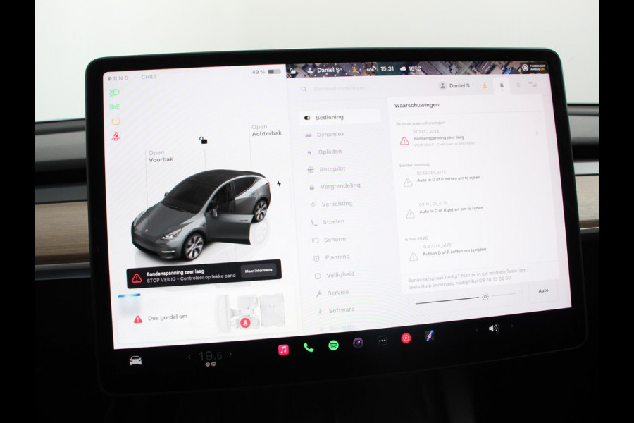 Tesla Model Y Long Range AWD 75 kWh Climate control Adaptieve cruise control Achteruitrijcamera Panoramadak Keyless Stuurverwarming Stoelverwarming LED Navigatie Parkeersensoren