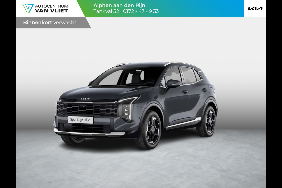 Kia Sportage 1.6 T-GDi Hybrid Black Edition Advanced | Actieprijs* | Navi. | Clima. | Adapt. Cruise. | Achteruitrijcamera | Stoel&Stuur Verwarming | Privacy Glass | Black Edition Bekleding | Panodak | Dodehoekassistentie