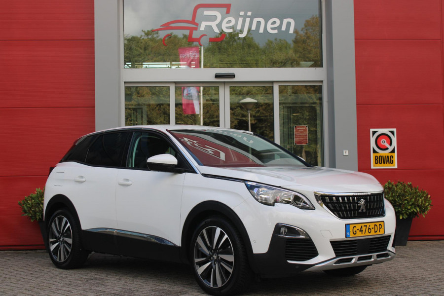 Peugeot 3008 1.2 130PK AUTOMAAT ALLURE | LEDEREN BEKLEDING | TREKHAAK | ELEKTRISCH BEDIENBARE BESTUUDERSSTOEL MET GEHEUGENFUNCTIE | ADAPTIVE CRUISE CONTROL | ELEKTRISCH BEDIENBARE ACHTERKLEP | APPLE CARPLAY/ANDROID AUTO | NAVIGATIE | STOELVERWARMING | ALL SEASON BANDEN | 19" LICHTMETALEN VELGEN | KEYLESS ENTRY/START | DODEHOEK DETECTIE | DRAADLOZE TELEFOONLADER |