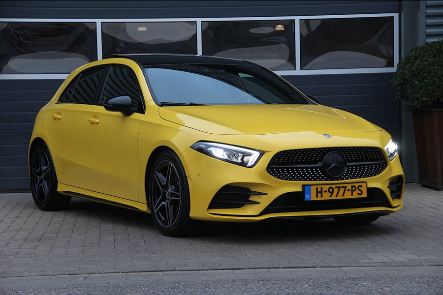 Mercedes-Benz A-Klasse 180 Business | NL Auto | AMG | Pano-Dak | Camera | ECC | Cruise | Leder | PDC | Navi | Keyless-Go | DAB