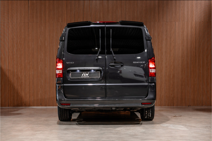 Mercedes-Benz Vito 124 CDI 237 PK DC Lang | Airmatic | Distronic | LED | Trekhaak | Lederen bekleding | L+R Schuifdeur | Dubbel cabine | Dodehoek | Camera | Navigatie | DAB | Dealer onderhouden | 24 maanden garantie