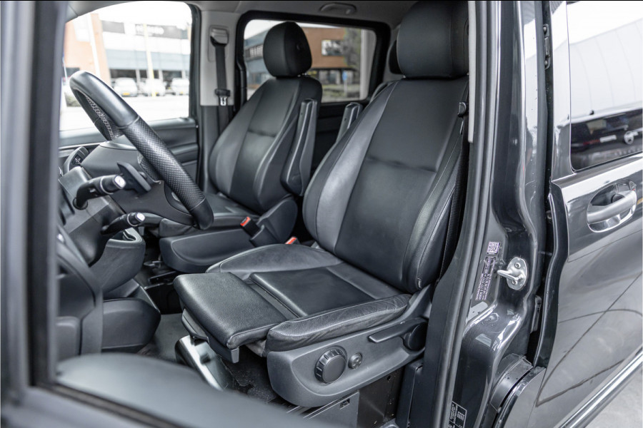 Mercedes-Benz Vito 124 CDI 237 PK DC Lang | Airmatic | Distronic | LED | Trekhaak | Lederen bekleding | L+R Schuifdeur | Dubbel cabine | Dodehoek | Camera | Navigatie | DAB | Dealer onderhouden | 24 maanden garantie