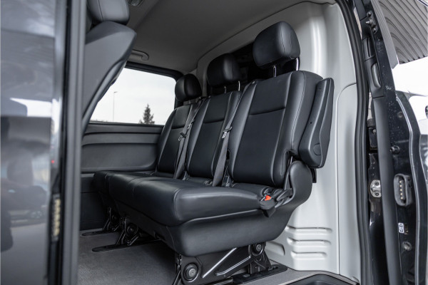 Mercedes-Benz Vito 124 CDI 237 PK DC Lang | Airmatic | Distronic | LED | Trekhaak | Lederen bekleding | L+R Schuifdeur | Dubbel cabine | Dodehoek | Camera | Navigatie | DAB | Dealer onderhouden | 24 maanden garantie