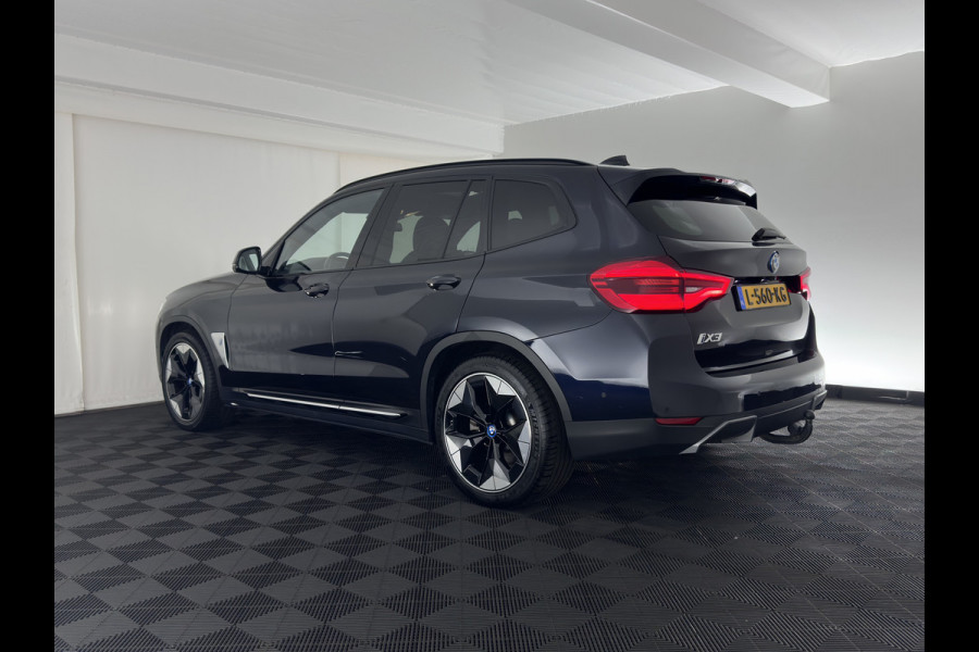 BMW iX3 High Executive 80 kWh [ 3-Fase-11kW ] {SoH-97%} (INCL-BTW) Aut. *PANO | LEATHER | HARMAN/KARDON | ADAPTIVE-CRUISE | FULL-LED | BLINDSPOT | MEMORY-PACK | DIGI-COCKPIT | HEATED-SPORTSEATS | KEYLESS | CAMERA | DAB+ | TOWBAR | HEAD-UP | 20''AL