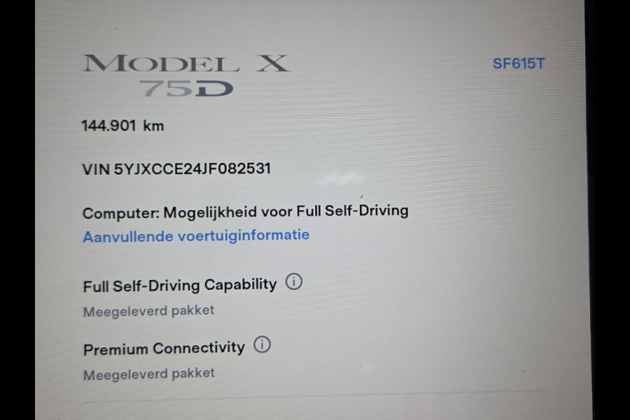 Tesla Model X 75D Pano Adapt.Cruise Incl.BTW Soh 86% Trekhaak(2250kg) Orig.NL