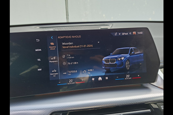 BMW X1 sDrive20i M-Sport Carplay Sportzetels Zwarte hemel PORTIMAO BLAU METALLIC
