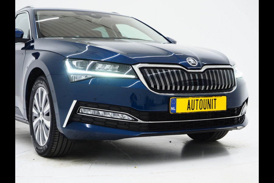Škoda Superb Combi 1.4 TSI iV Style | Panoramadak | Leder | Trekhaak | Stoelkoeling | 360 | Memory | Keyless | Carplay