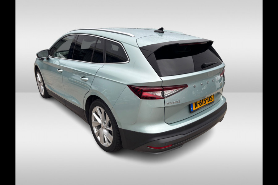 Škoda ENYAQ iV 80 / SOH 91,7% / Trekhaak / Camera / Leder / Matrix LED / 19'' / CarPlay / Stoelverwarming 4x / Dodehoek / DAB / ACC