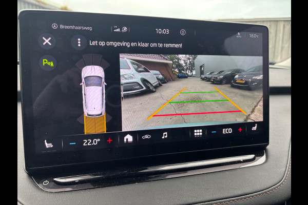 Škoda ENYAQ iV 80 / SOH 91,7% / Trekhaak / Camera / Leder / Matrix LED / 19'' / CarPlay / Stoelverwarming 4x / Dodehoek / DAB / ACC