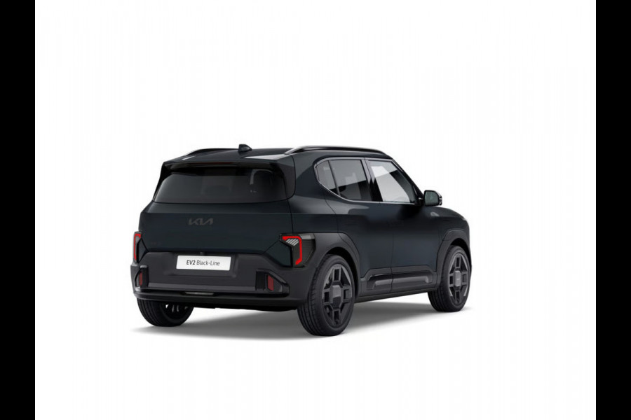 Kia EV2 Black-Line 61 kWh | Actieprijs* | 5p. | Navi. | Clima. | Adapt. Cruise. | Stoel&Stuur Verwarming | 15l Frunk | Glazen Schuif-/Kanteldak | Harman Kardon | Black-Line Vegan Lederen Stoelbekleding | Dodehoekcamera |