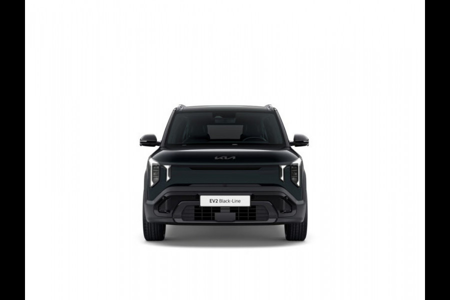 Kia EV2 Black-Line 61 kWh | Actieprijs* | 5p. | Navi. | Clima. | Adapt. Cruise. | Stoel&Stuur Verwarming | 15l Frunk | Glazen Schuif-/Kanteldak | Harman Kardon | Black-Line Vegan Lederen Stoelbekleding | Dodehoekcamera |