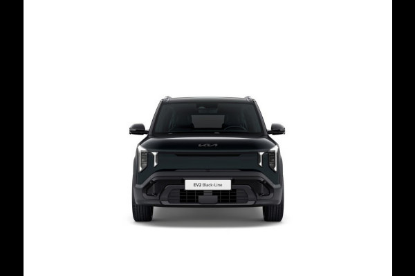 Kia EV2 Black-Line 61 kWh | Actieprijs* | 5p. | Navi. | Clima. | Adapt. Cruise. | Stoel&Stuur Verwarming | 15l Frunk | Glazen Schuif-/Kanteldak | Harman Kardon | Black-Line Vegan Lederen Stoelbekleding | Dodehoekcamera |