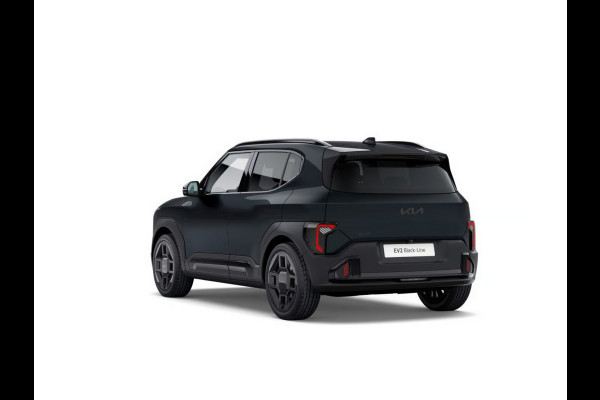 Kia EV2 Black-Line 61 kWh | Actieprijs* | 5p. | Navi. | Clima. | Adapt. Cruise. | Stoel&Stuur Verwarming | 15l Frunk | Glazen Schuif-/Kanteldak | Harman Kardon | Black-Line Vegan Lederen Stoelbekleding | Dodehoekcamera |