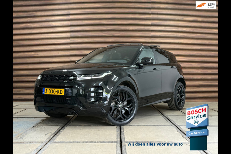 Land Rover Range Rover Evoque 2.0 D165 AWD R-Dynamic HSE | Black Edition | PANO | Leder | Meridian | Winter Pakket | 20inch | ACC