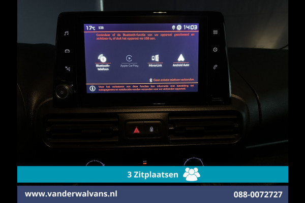 Citroën Berlingo 1.5 BlueHDi 102pk L1H1 Euro6 Airco | 3-Zits | Camera | Apple Carplay | Cruisecontrol Android Auto, Parkeersensoren