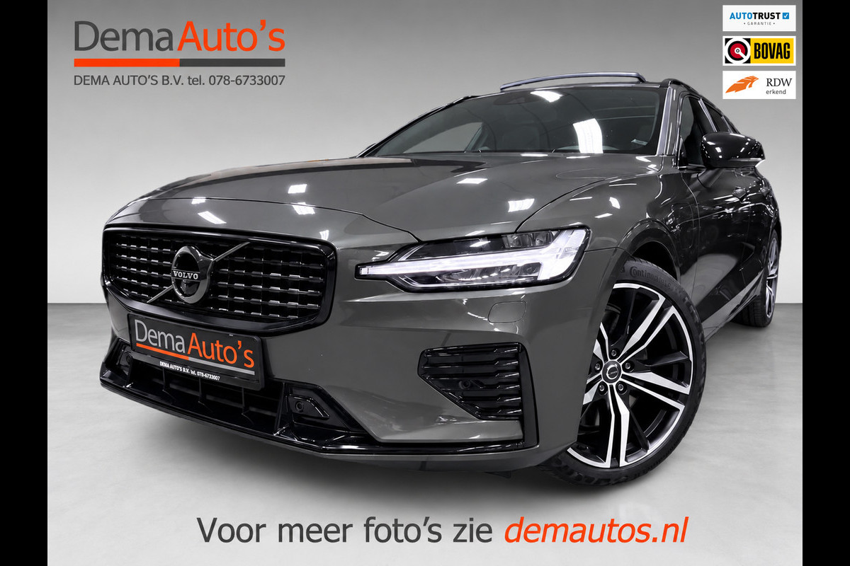 Volvo V60 2.0 T8 Recharge AWD R-Design PANO/MASSAGE+M-LEDER/B&W/360CAM/NAVI/H-UP///