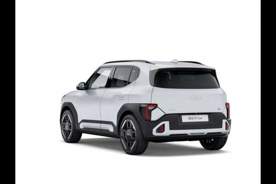 Kia EV2 GT-Line 61 kWh | Actieprijs* | 5p. | Navi. | Clima. | Adapt. Cruise. | Stoel&Stuur Verwarming | 15L Frunk | Glazen Schuif-/Kanteldak | Harman Kardon | Vegan Lederen Stoelbekleding 'GT-Line' | Dodehoekcamera | Slimme Parkeerassistentie