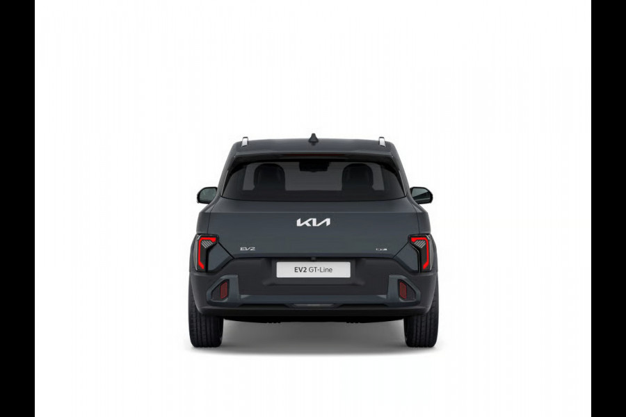 Kia EV2 GT-Line 61 kWh | 5p. | Actieprijs* | Navi. | Clima. | Adapt. Cruise | Stoel&Stuur Verwarming | Dakrails | 15L Frunk | Harman Kardon | Glazen Kanteldak | Vegan Lederen Stoelbekleding 'Black-Line' | Dodehoekcamera