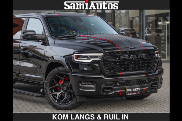 Dodge Ram LIMITED 2027 5.7 V8 HEMI | MAXIMAAL UITGERUST | DUBBELE CABINE | 5 PERSOONS | DC | Allernieuwste Limited uitvoering – volledig uitgerust met alle opties, inclusief MWK en normale laadbak.